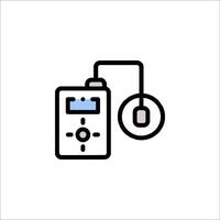 A black and white image of a computer with a mouse vector