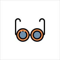 Glasses icon on white background vector