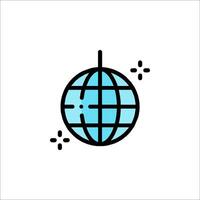 Disco ball icon illustration vector