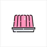 A pink ice cream container with a pink lid vector