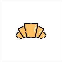 A simple icon of a slice of bread vector