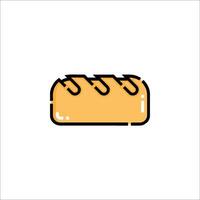 Bread icon illustration vector