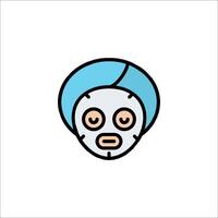 A cartoon character with a mask on his face vector