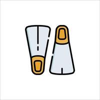 Two pairs of boots on a white background vector