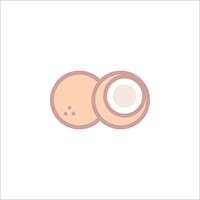 A pair of eggs on a white background vector