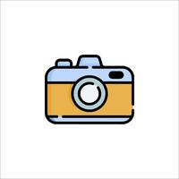 A camera icon on a white background vector