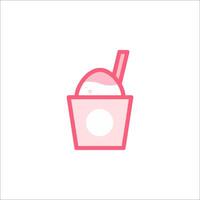 Ice cream icon illustration vector