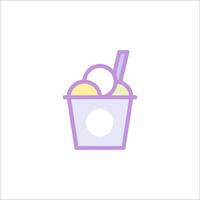 Ice cream icon illustration vector