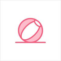 Beach ball icon illustration vector