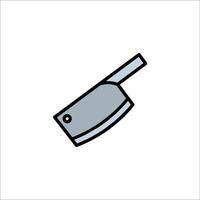 A knife icon on a white background vector