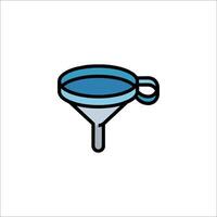 A funnel icon on a white background vector