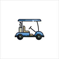 Golf cart icon vector