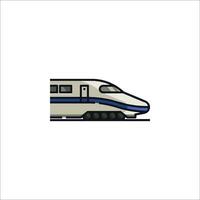 A train icon on a white background vector
