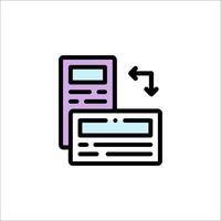 A computer with a mouse and a keyboard icon vector