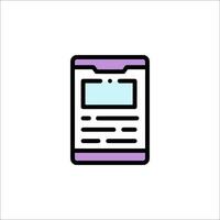 A smartphone icon on a white background vector