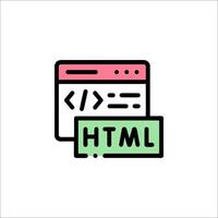 Html5 icon illustration vector