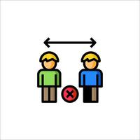 Two people are standing in front of a cross vector