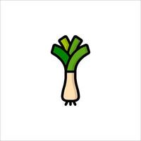 A green onion icon on a white background vector