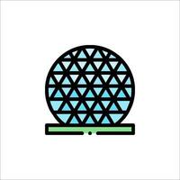 A ball with a triangle on top of it vector
