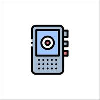 A camera icon on a white background vector