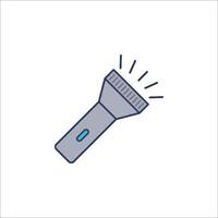 A flashlight icon on a white background vector