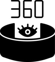 360 View Icon Design Symbol vector