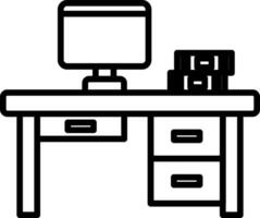 Desk Icon Design Symbol vector