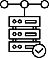 Database Icon Design Symbol vector
