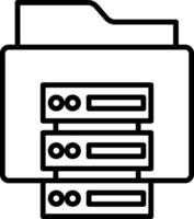 Data Storage Icon Design Symbol vector