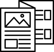 Brochure Icon Design Symbol vector