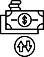 Cash Flow Icon Design Symbol vector