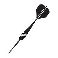 Dart Silhouette for Game and Sport Design vector