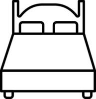Double Bed Icon Design Symbol vector