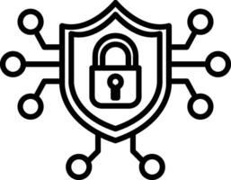 Cyber Security Icon Design Symbol vector