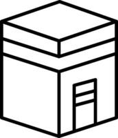 Kaaba Icon Design Symbol vector