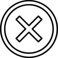 Delete Icon Design Symbol vector