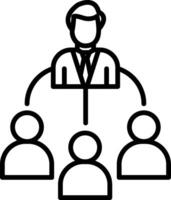 Delegate Icon Design Symbol vector