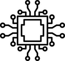 Cpu Icon Design Symbol vector