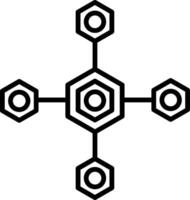 Biomolecular Icon Design Symbol vector