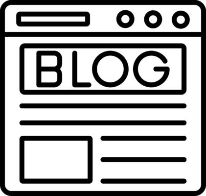 Blog Icon Design Symbol