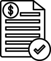 Bill Icon Design Symbol vector