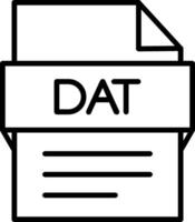 Dat File Icon Design Symbol vector