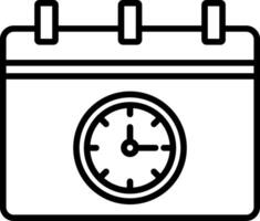 Deadline Icon Design Symbol vector
