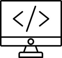 Coding Icon Design Symbol vector