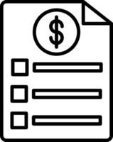 Bill Icon Design Symbol vector