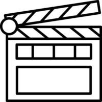 Clapperboard Icon Design Symbol vector