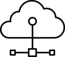 Cloud Connection Icon Design Symbol vector