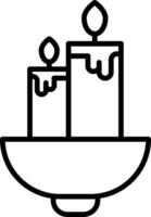 Candles Icon Design Symbol vector