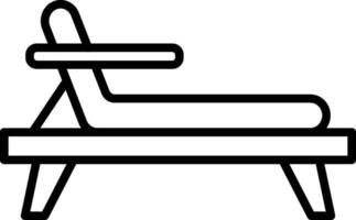 Deck Chair Icon Design Symbol vector
