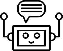 Chatbot Icon Design Symbol vector